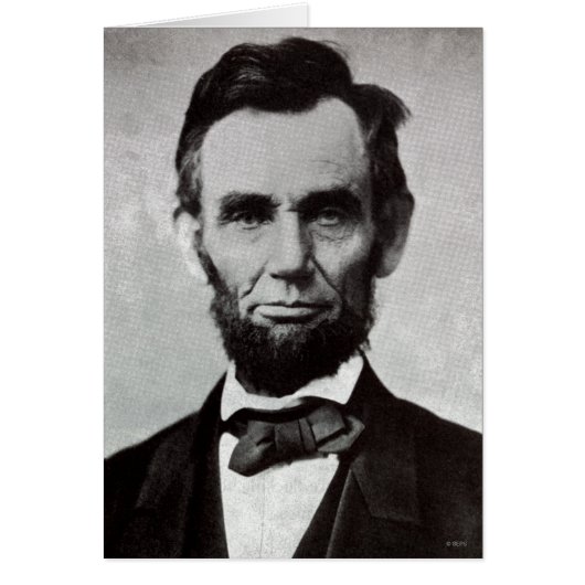 Portrait of Abe Lincoln 2 Cards (Front)