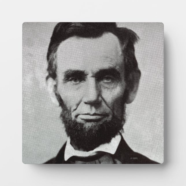 Portrait of Abe Lincoln 2 Plaque (Front)