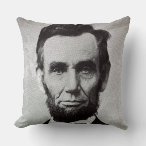 Portrait of Abe Lincoln 2 Throw Pillow