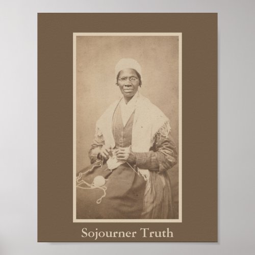 Portrait of Abolitionist Sojourner Truth Poster