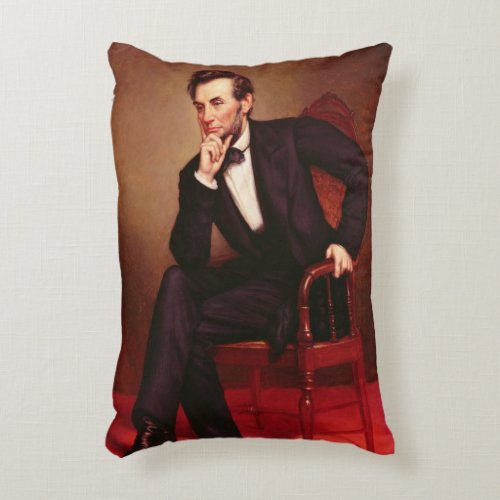 Portrait of Abraham Lincoln Decorative Pillow