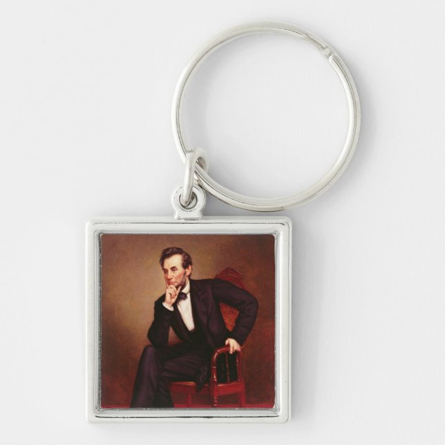 Portrait of Abraham Lincoln Keychain (Front)