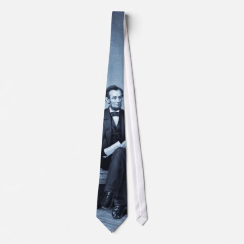 Portrait of Abraham Lincoln selenium tint tie