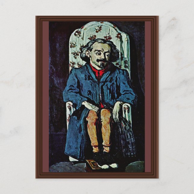 Portrait Of Achille Emperaire By Paul Cézanne Postcard (Front)