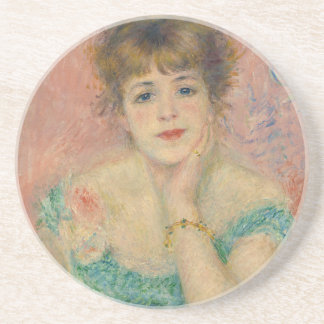 Portrait of Actress Jeanne Samary, Auguste Renoir Coaster