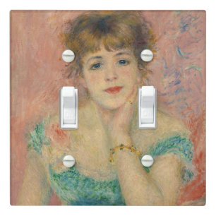 Portrait of Actress Jeanne Samary, Auguste Renoir Light Switch Cover