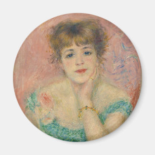 Portrait of Actress Jeanne Samary, Auguste Renoir Magnet
