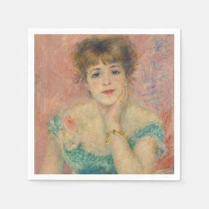 Portrait of Actress Jeanne Samary, Auguste Renoir Napkins
