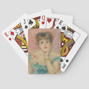 Portrait of Actress Jeanne Samary, Auguste Renoir Poker Cards