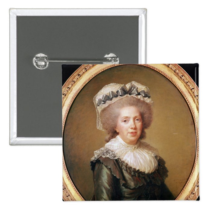 Portrait of Adelaide de France  1791 Pinback Button