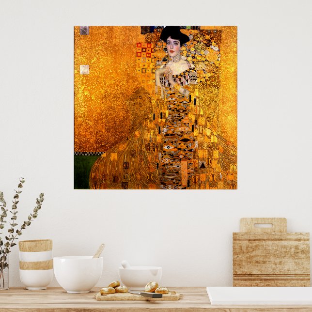 Portrait of Adele Bloch-Bauer by Gustav Klimt Poster (Kitchen)
