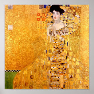Portrait of Adele Bloch-Bauer by Gustav Klimt Poster
