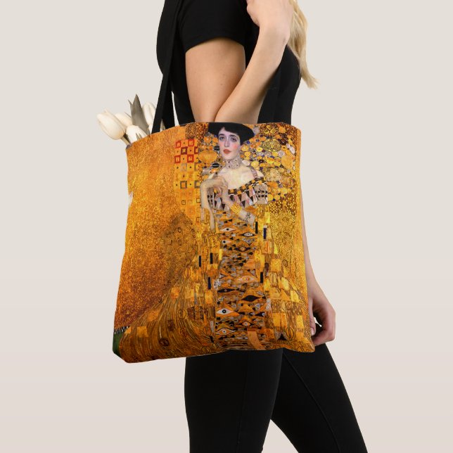 Portrait of Adele Bloch-Bauer by Gustav Klimt Tote Bag (Close Up)