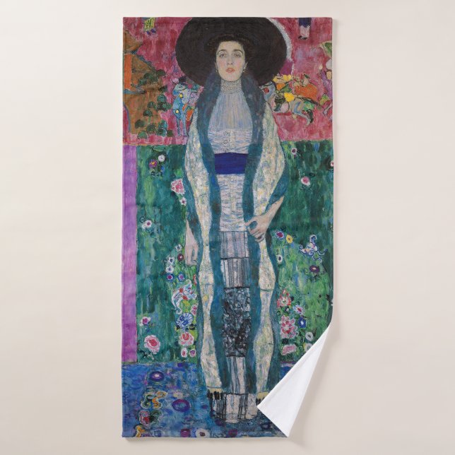 Portrait of Adele Bloch Bauer, Gustav Klimt Bath Towel (Bath Towel)