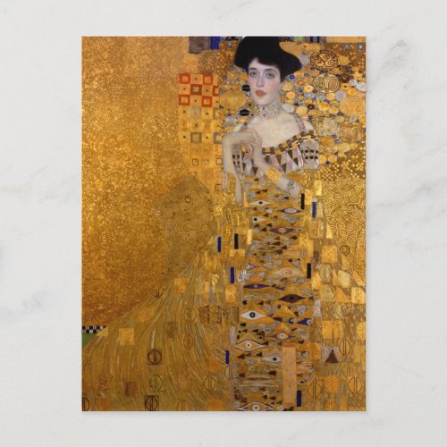 Portrait of Adele Bloch_Bauer Gustav Klimt Postcard