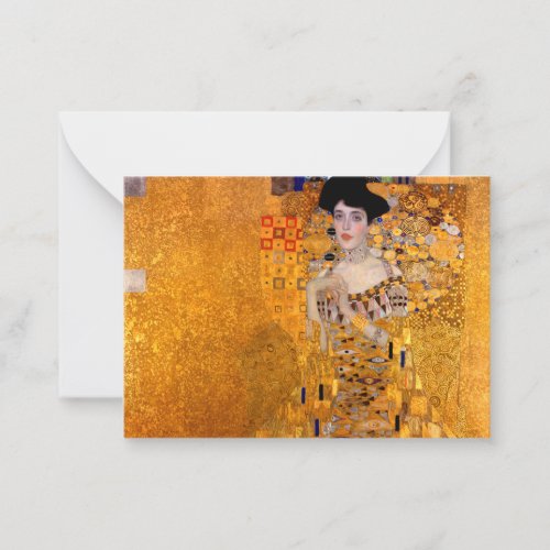 Portrait of Adele Bloch_Bauer I 1907 by Klimt Note Card