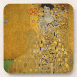 Portrait of Adele Bloch-Bauer I by Gustav Klimt Beverage Coaster<br><div class="desc">Portrait of Adele Bloch-Bauer I (1903-1907) by Gustav Klimt is a vintage Victorian Era Symbolism fine art portrait painting. Portrait of Adele Bloch-Bauer I is also known as The Lady in Gold or the Woman in Gold. The portrait shows Adele Bloch-Bauer sitting on a golden chair in front of a...</div>
