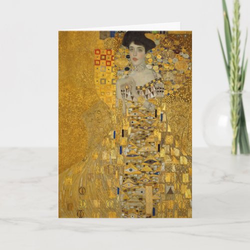 Portrait of Adele Bloch_Bauer I by Gustav Klimt Card