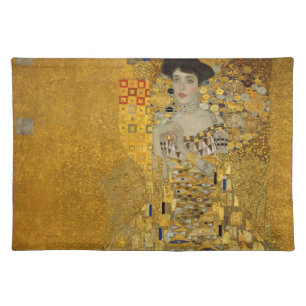 Portrait of Adele Bloch-Bauer I by Gustav Klimt Cloth Placemat