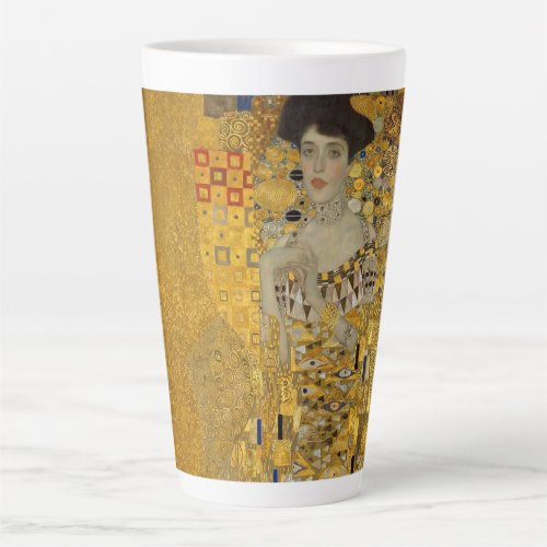 Portrait of Adele Bloch_Bauer I by Gustav Klimt Latte Mug