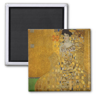 Portrait of Adele Bloch-Bauer I by Gustav Klimt Magnet