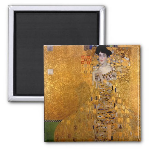 Portrait of Adele Bloch_Bauer I by Gustav Klimt Magnet