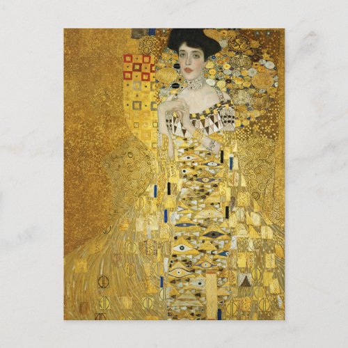 Portrait of Adele Bloch_Bauer I by Gustav Klimt Po Postcard