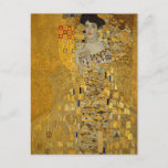 Portrait of Adele Bloch-Bauer I by Gustav Klimt Postcard<br><div class="desc">Portrait of Adele Bloch-Bauer I (1903-1907) by Gustav Klimt is a vintage Victorian Era Symbolism fine art portrait painting. Portrait of Adele Bloch-Bauer I is also known as The Lady in Gold or the Woman in Gold. The portrait shows Adele Bloch-Bauer sitting on a golden chair in front of a...</div>
