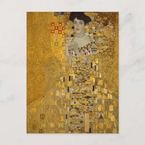 Portrait of Adele Bloch_Bauer I by Gustav Klimt Postcard