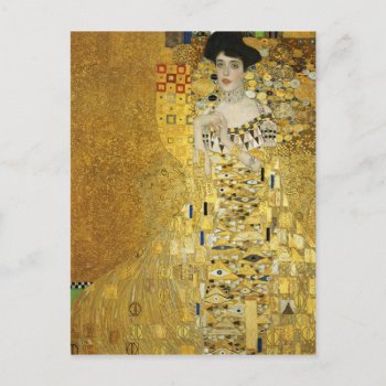 Portrait Of Adele Bloch-bauer I - Gustav Klimt Postcard by Klimtpaintings at Zazzle