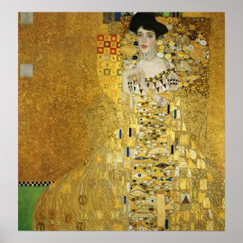 Portrait Of Adele Bloch-bauer I - Gustav Klimt Poster by Klimtpaintings at Zazzle