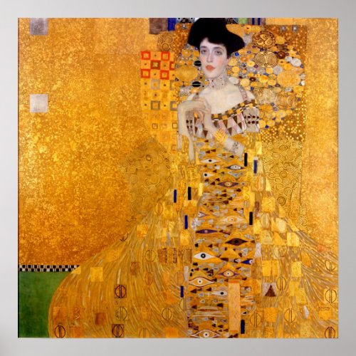 Portrait of Adele Bloch_Bauer I _ Gustav Klimt Poster