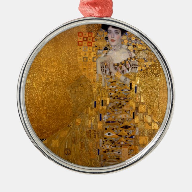 Portrait of Adele Bloch Bauer Metal Ornament (Front)