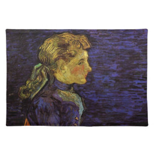 Portrait of Adeline Ravoux by Vincent van Gogh Cloth Placemat