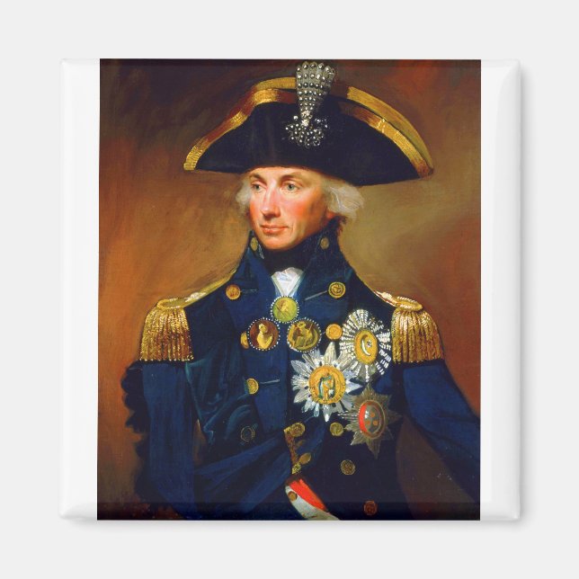 Portrait of Admiral Horatio Nelson Magnet (Front)