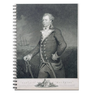 Portrait of Admiral John Macbride (d.1800) engrave Notebook
