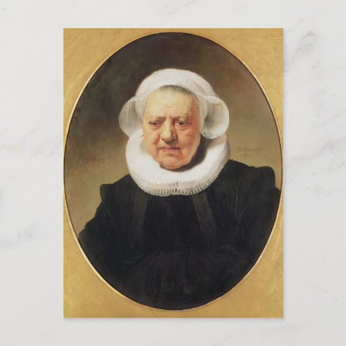 Portrait of Aechje Claesdar 1634 Postcard