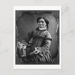Portrait of African American Woman ~ 1850 Postcard