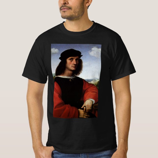 Portrait of Agnolo Doni by Raphael Sanzio T-Shirt (Front)