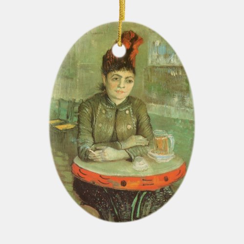 Portrait of Agostina Segatori by Vincent van Gogh Ceramic Ornament