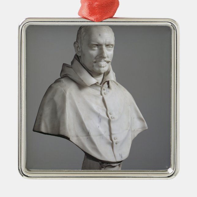 Portrait of Alessandro Metal Ornament (Front)