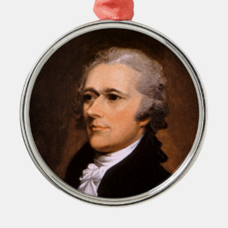 Portrait of Alexander Hamilton by John Trumbull Metal Ornament
