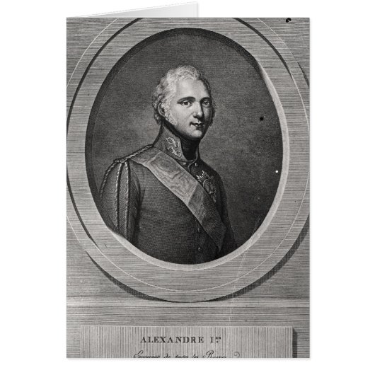 Portrait of Alexander I Cards (Front)