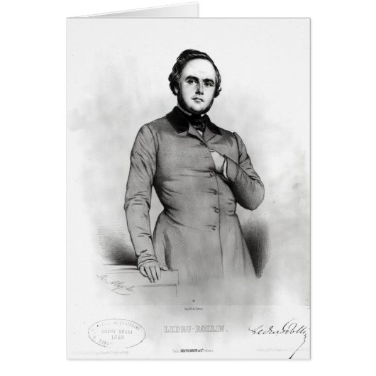 Portrait of Alexander Ledru-Rollin Cards (Front)