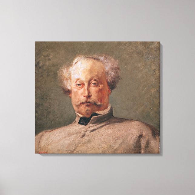 Portrait of Alexandre Dumas fils Canvas Print (Front)