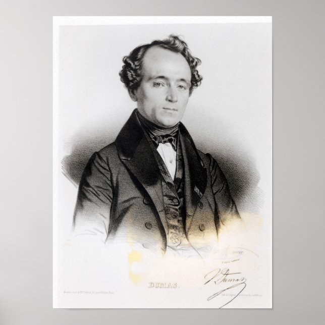 Portrait of Alexandre Dumas Fils Poster (Front)