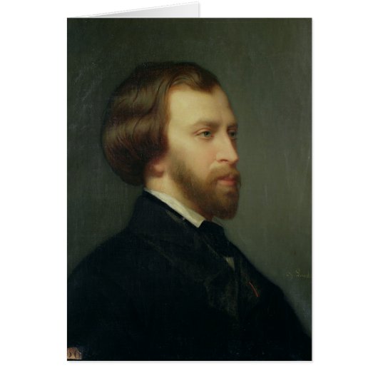 Portrait of Alfred de Musset Cards (Front)