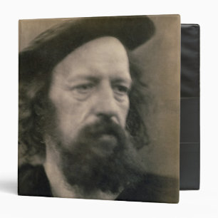 Portrait of Alfred, Lord Tennyson (1809-92) (b/w p Binder