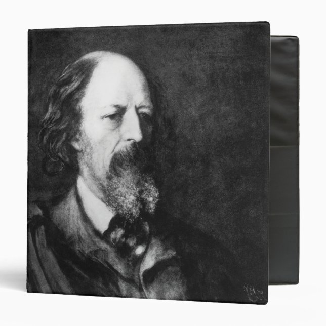 Portrait of Alfred, Lord Tennyson  c.1860s Binder (Front/Inside)
