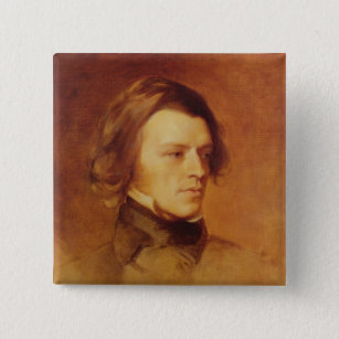 Portrait of Alfred Lord Tennyson Pinback Button